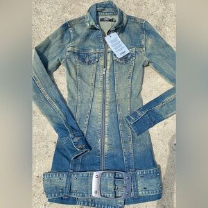 Jaded London Denim steel city dress